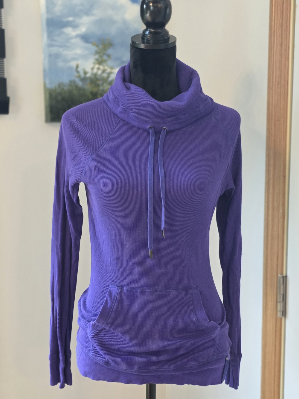 Lauren Ralph Lauren Active waffle-knit thermal pullover, Women's Size Medium